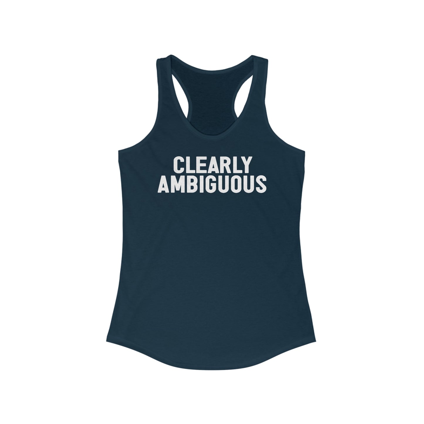 Clearly Ambiguous - Women's Racerback Tank