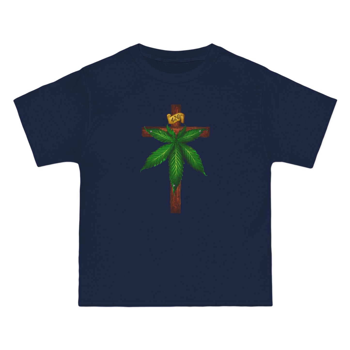 Marijuana Crucifixion - Men's Heavyweight T-Shirt