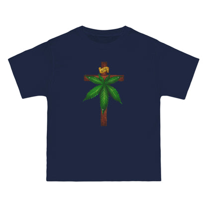 Marijuana Crucifixion - Men's Heavyweight T-Shirt