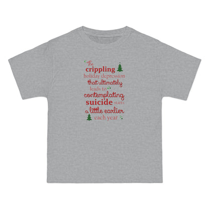 The Crippling Holiday Depression - Men's Heavyweight T-Shirt