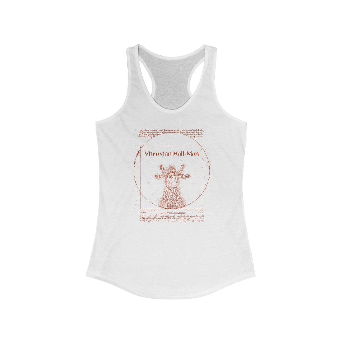 Vitruvian Half-Man - Women's Racerback Tank