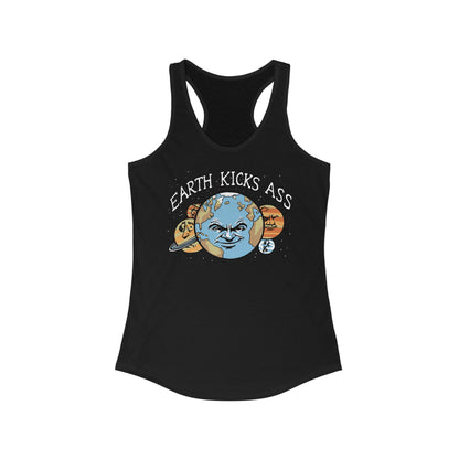 Earth Kicks Ass - Women's Racerback Tank