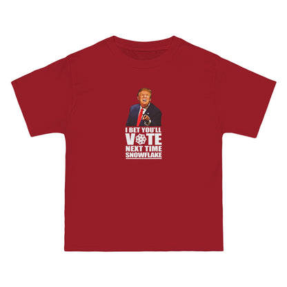 I Bet You'll Vote Next Time Snowflake (Donald Trump) - Men's Heavyweight T-Shirt