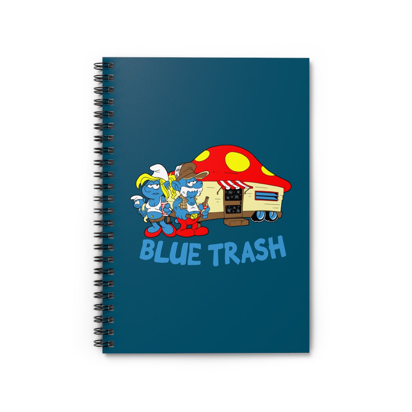 Blue Trash - Spiral Notebook