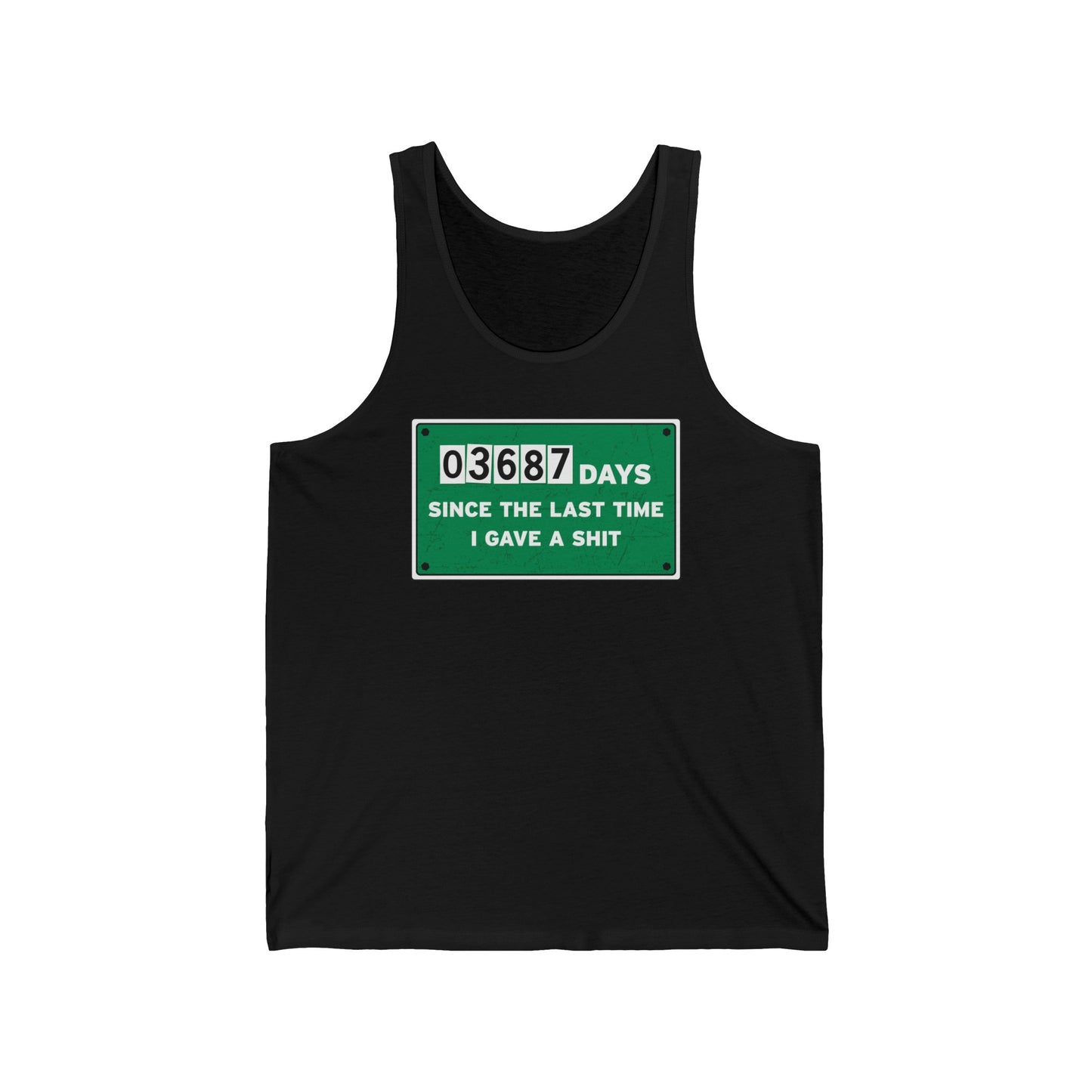 03687 Days Since The Last Time I Gave A Shit - Unisex Tank