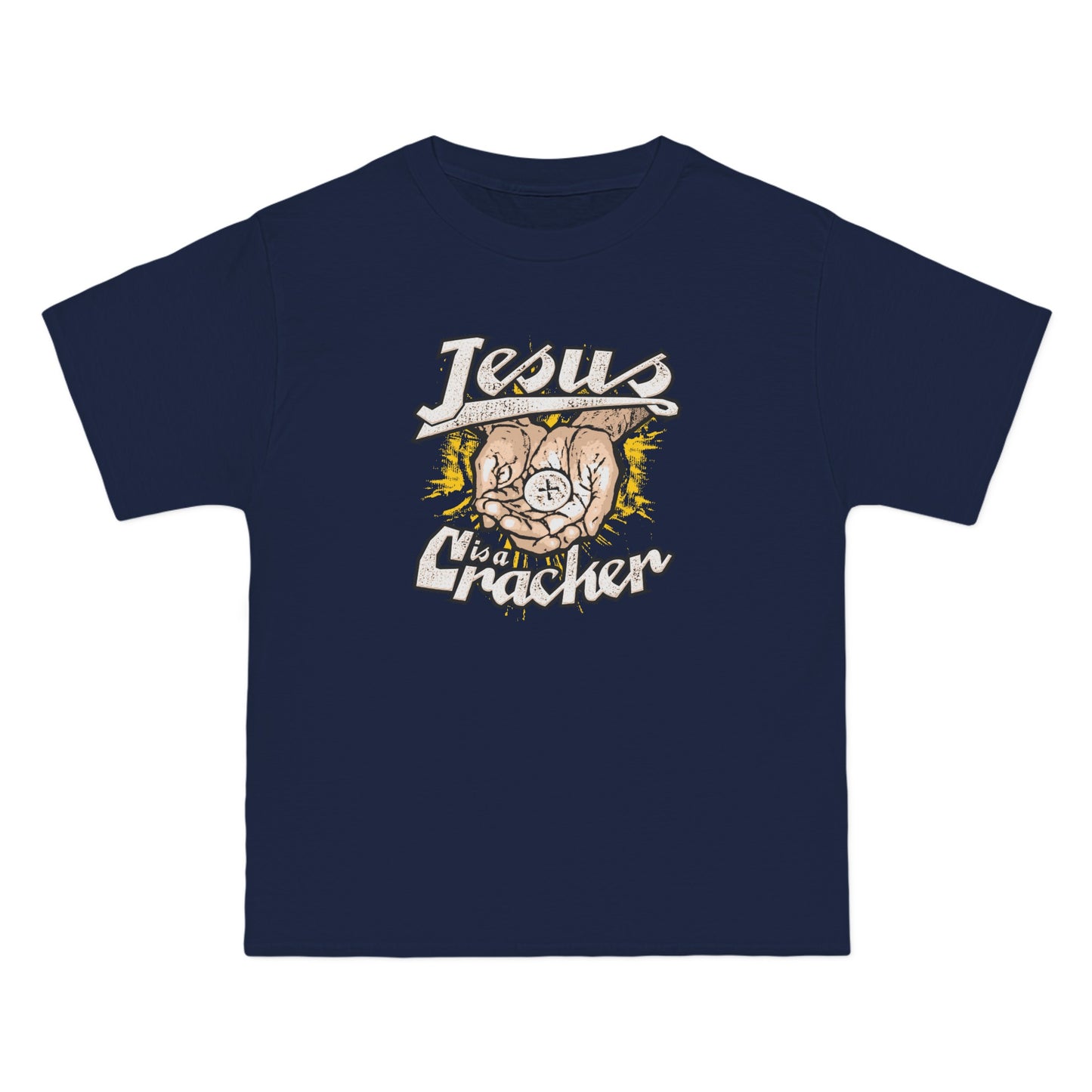 Jesus Is A Cracker - Men's Heavyweight T-Shirt