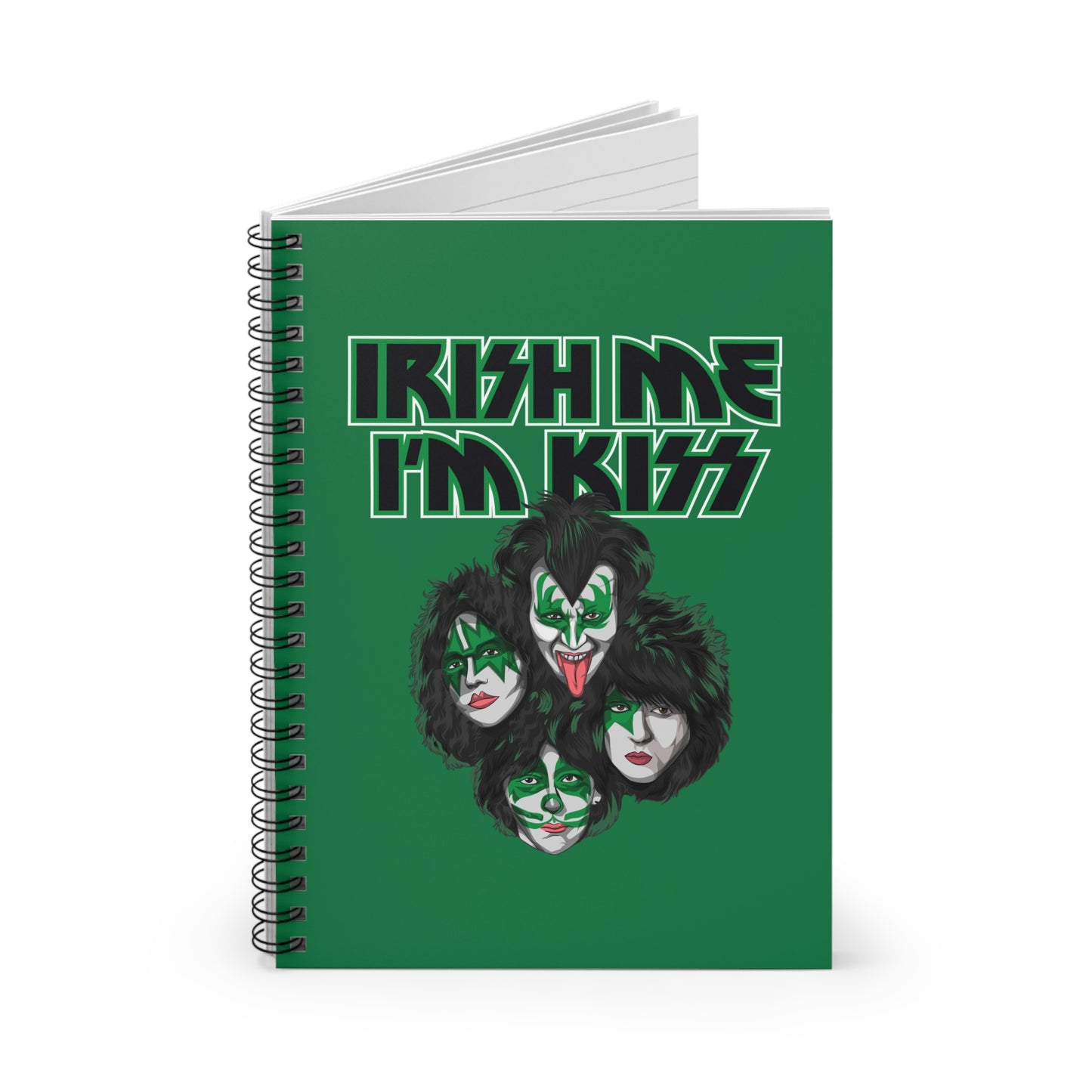 Irish Me I'm Kiss - Spiral Notebook