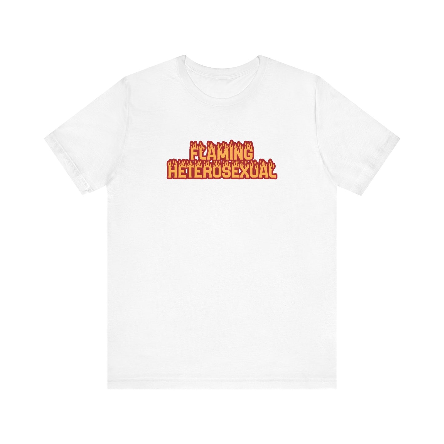 Flaming Heterosexual - Men's T-Shirt