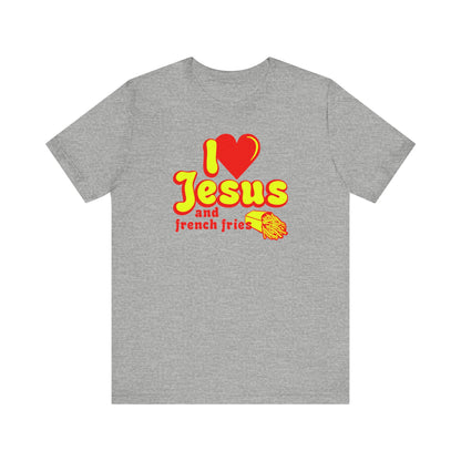 I Heart Jesus (And French Fries) - Men's T-Shirt