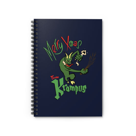 Merry Xmas From Krampus - Spiral Notebook