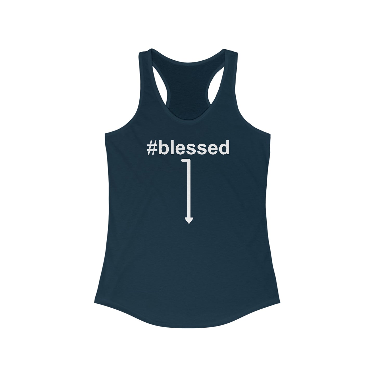 #Blessed - Women's Racerback Tank