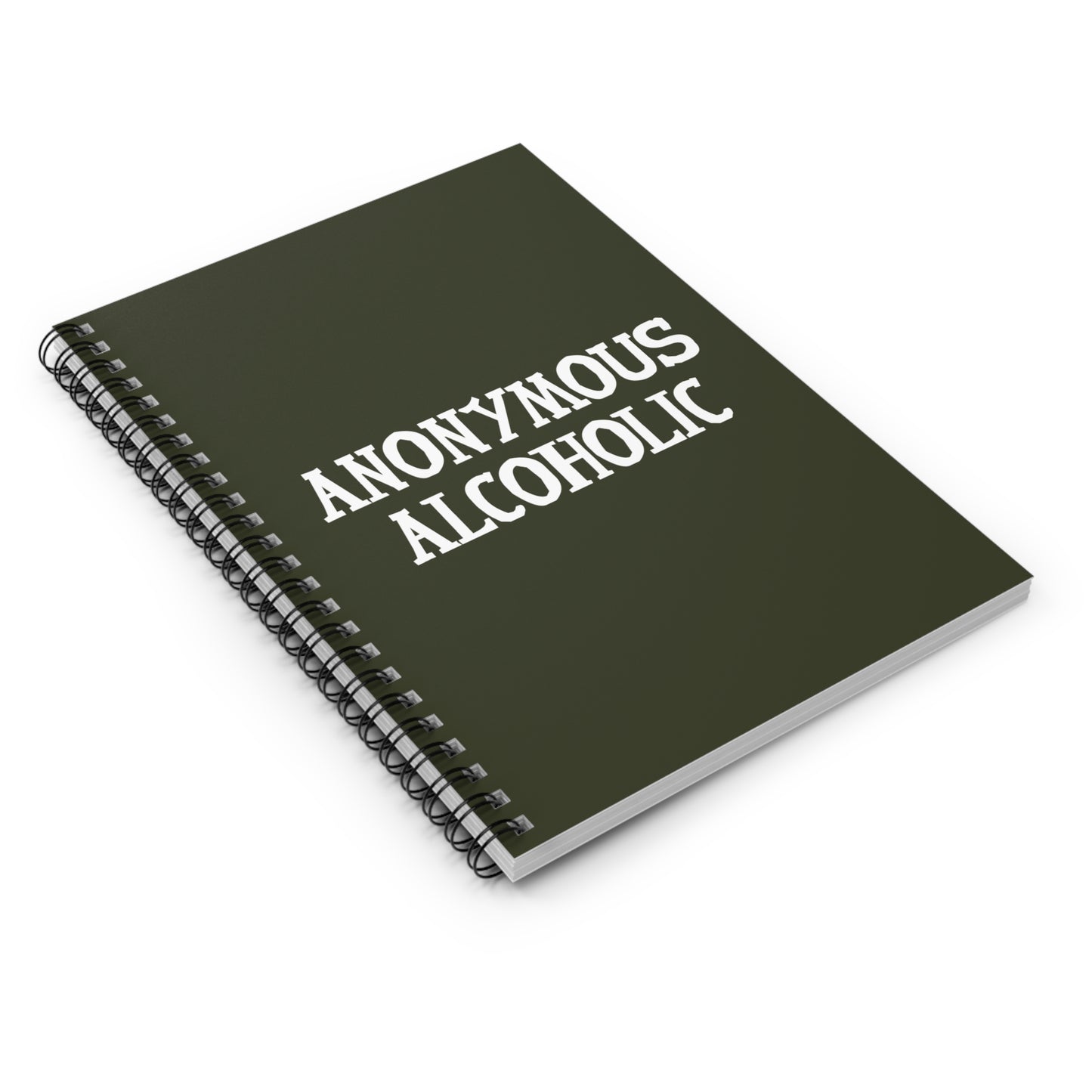 Anonymous Alcoholic - Spiral Notebook