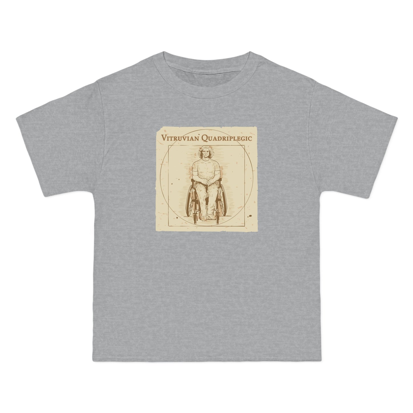 Vitruvian Quadriplegic - Men's Heavyweight T-Shirt