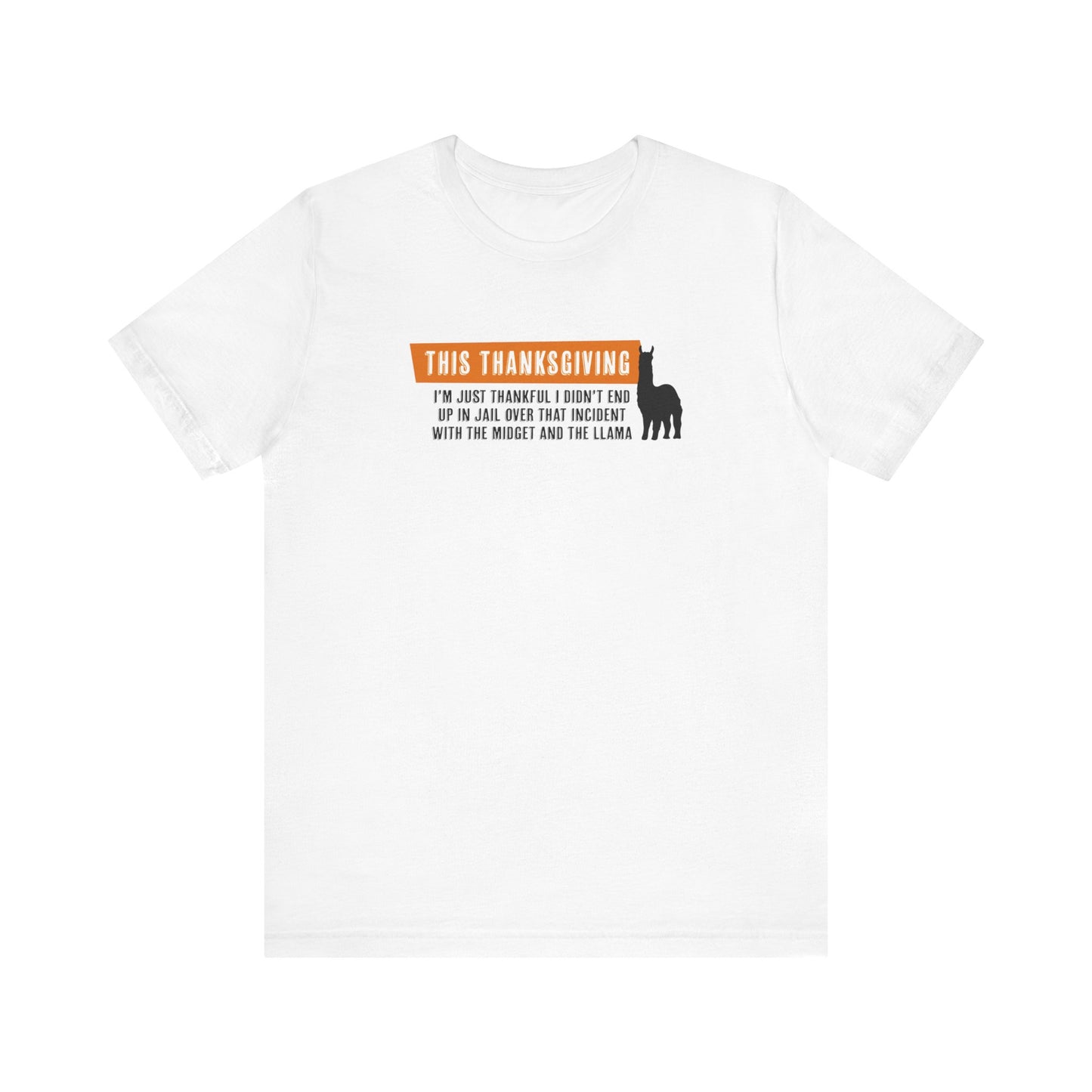 Thanksgiving Llama - Men's T-Shirt