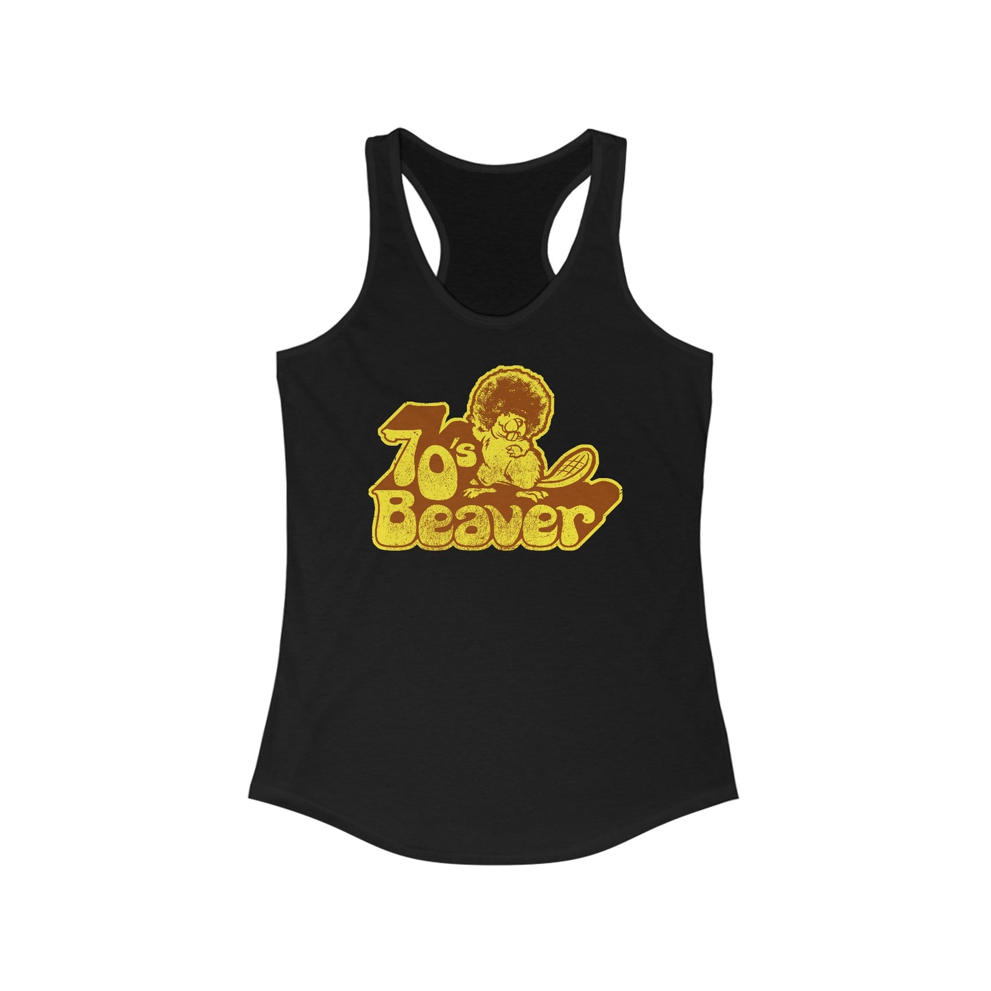 70's Beaver - Women's Racerback Tank