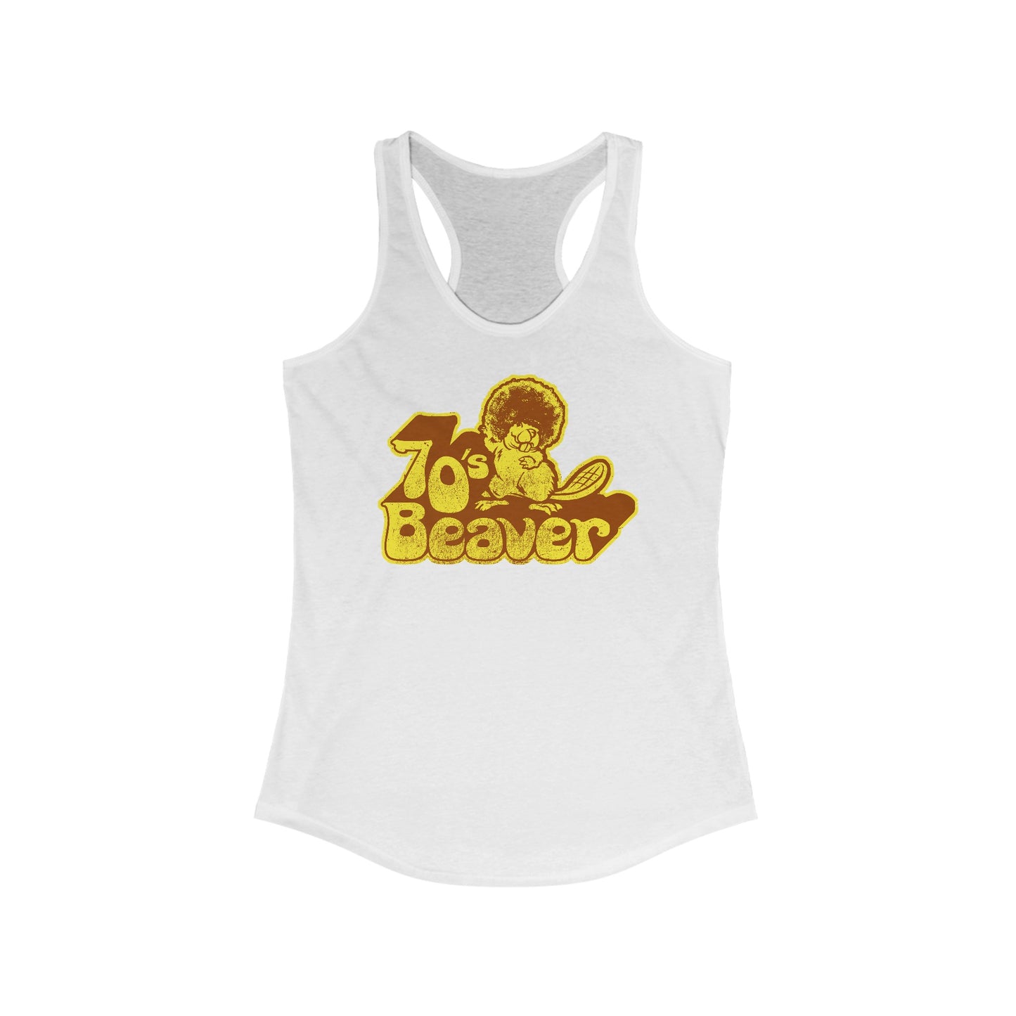 70's Beaver - Women's Racerback Tank