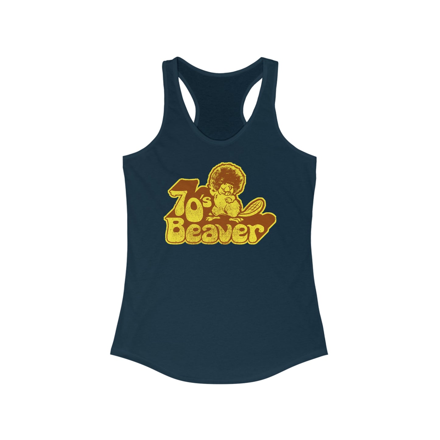 70's Beaver - Women's Racerback Tank