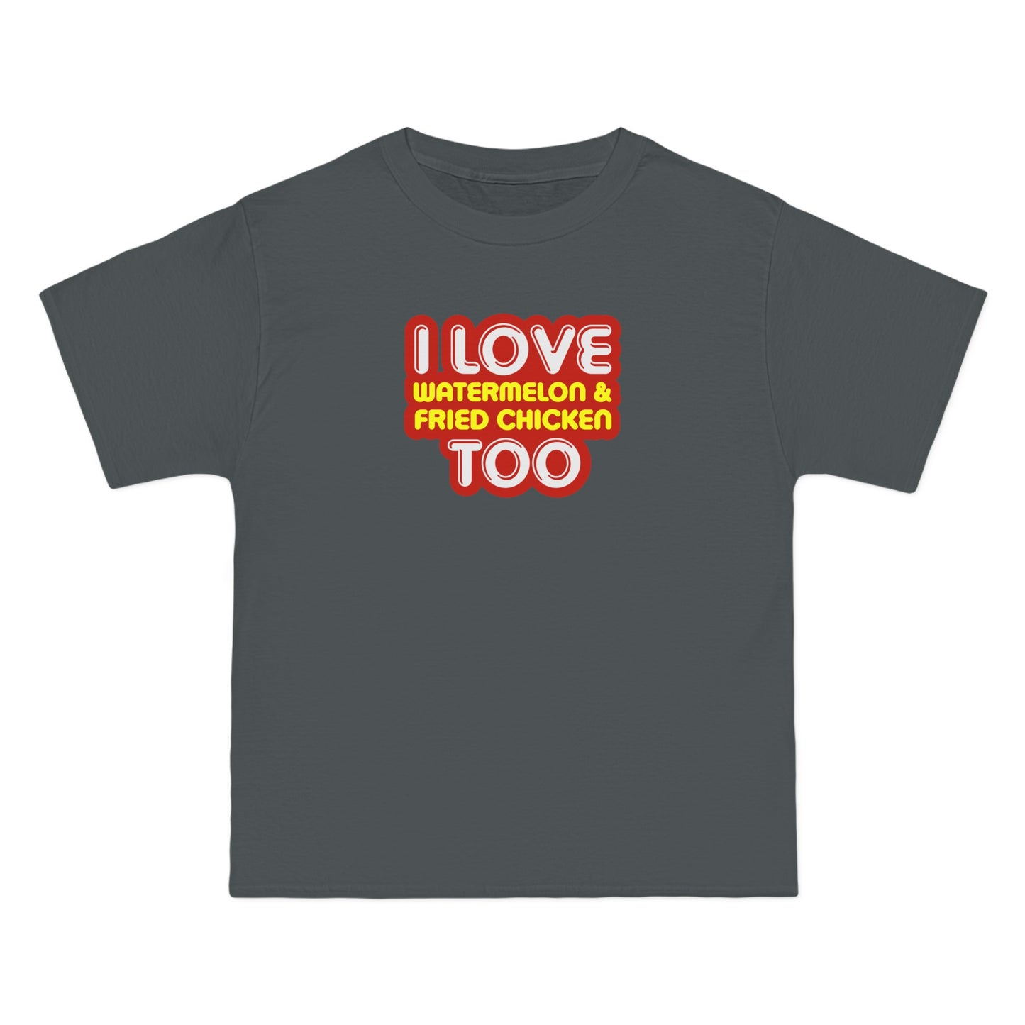 I Love Watermelon & Fried Chicken Too - Men's Heavyweight T-Shirt