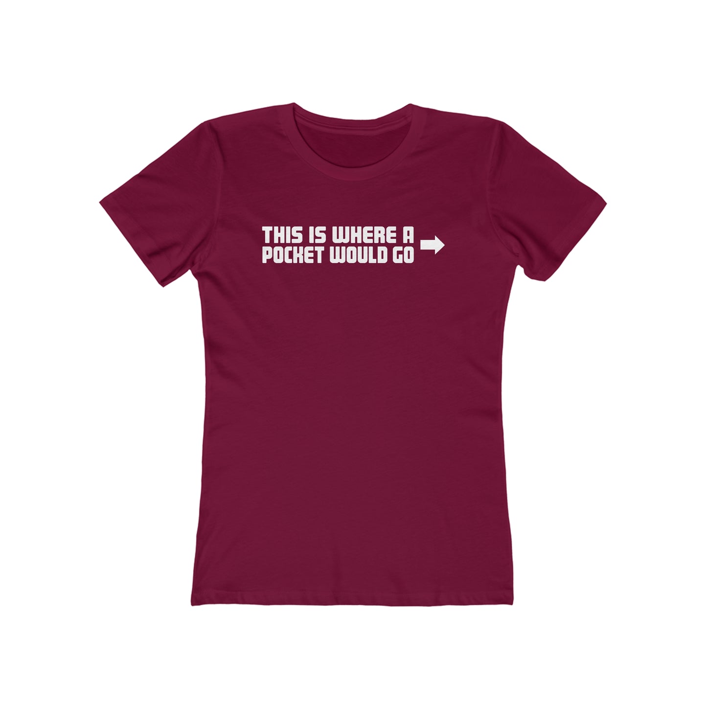 This Is Where A Pocket Would Go  - Women’s T-Shirt