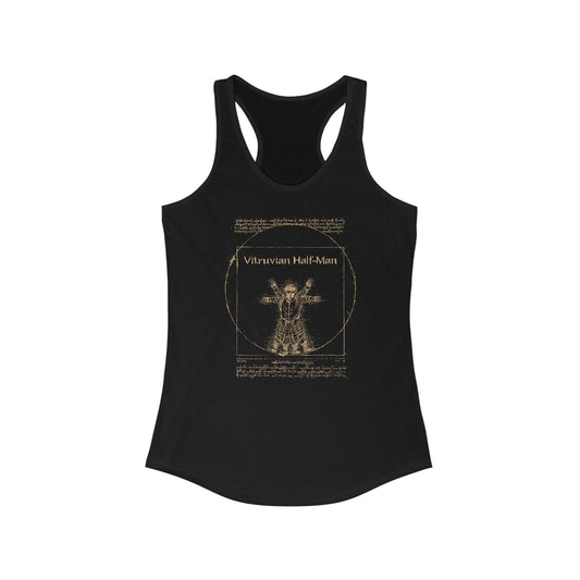 Vitruvian Half-Man - Women's Racerback Tank