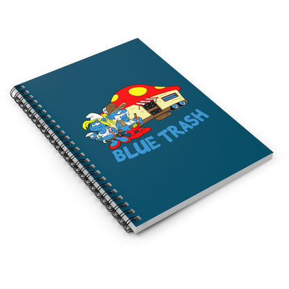 Blue Trash - Spiral Notebook