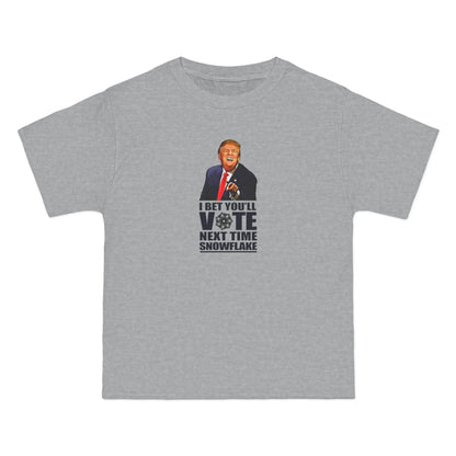 I Bet You'll Vote Next Time Snowflake (Donald Trump) - Men's Heavyweight T-Shirt