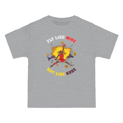 Fly Like Mike Not Like Kobe - Men's Heavyweight T-Shirt