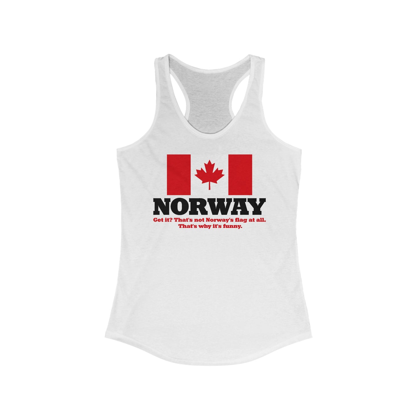 Norway - Get It? That's Not Norway's Flag At All. - Women’s Racerback Tank