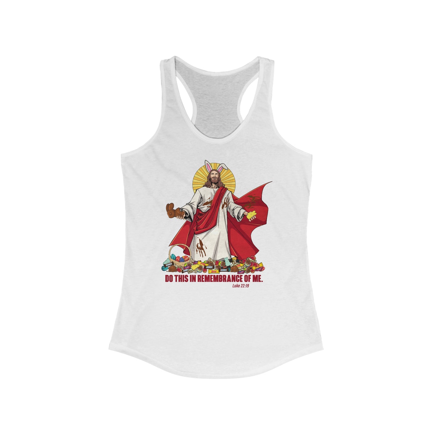 Do This In Remembrance Of Me. - Women’s Racerback Tank