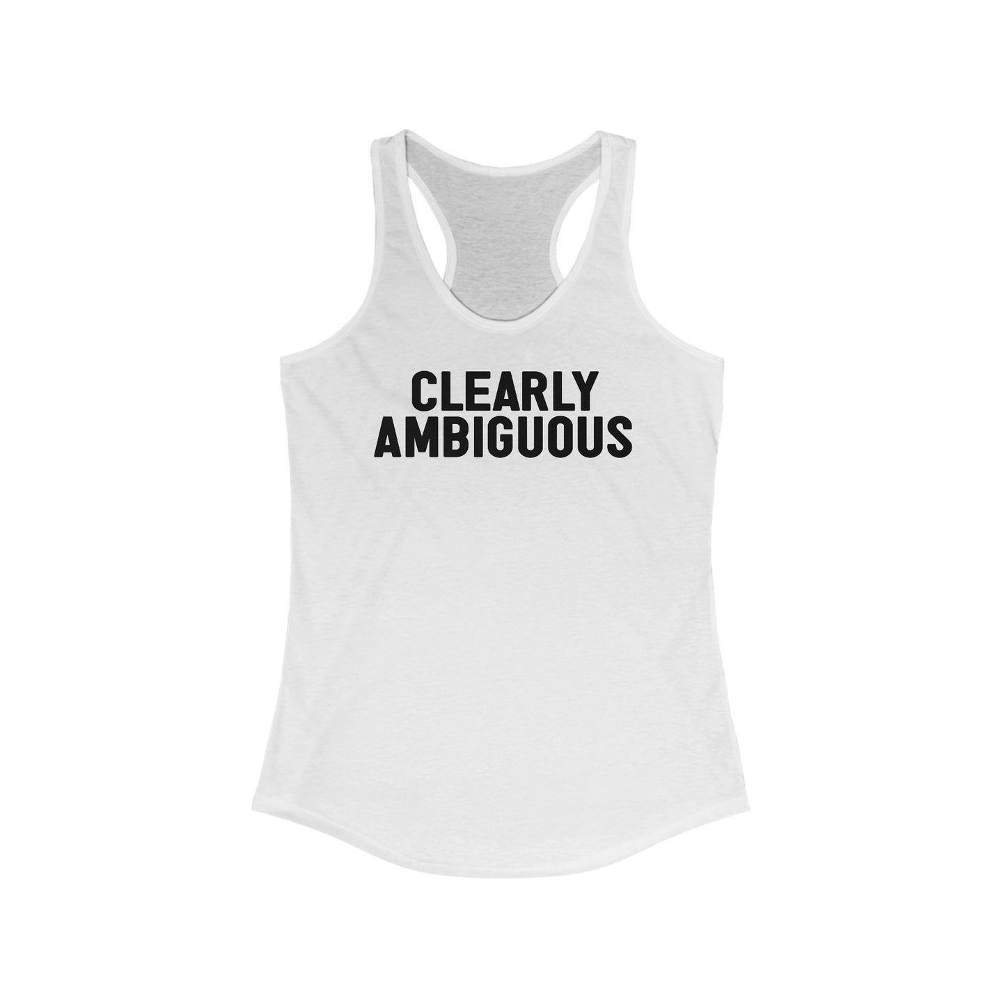 Clearly Ambiguous - Women's Racerback Tank