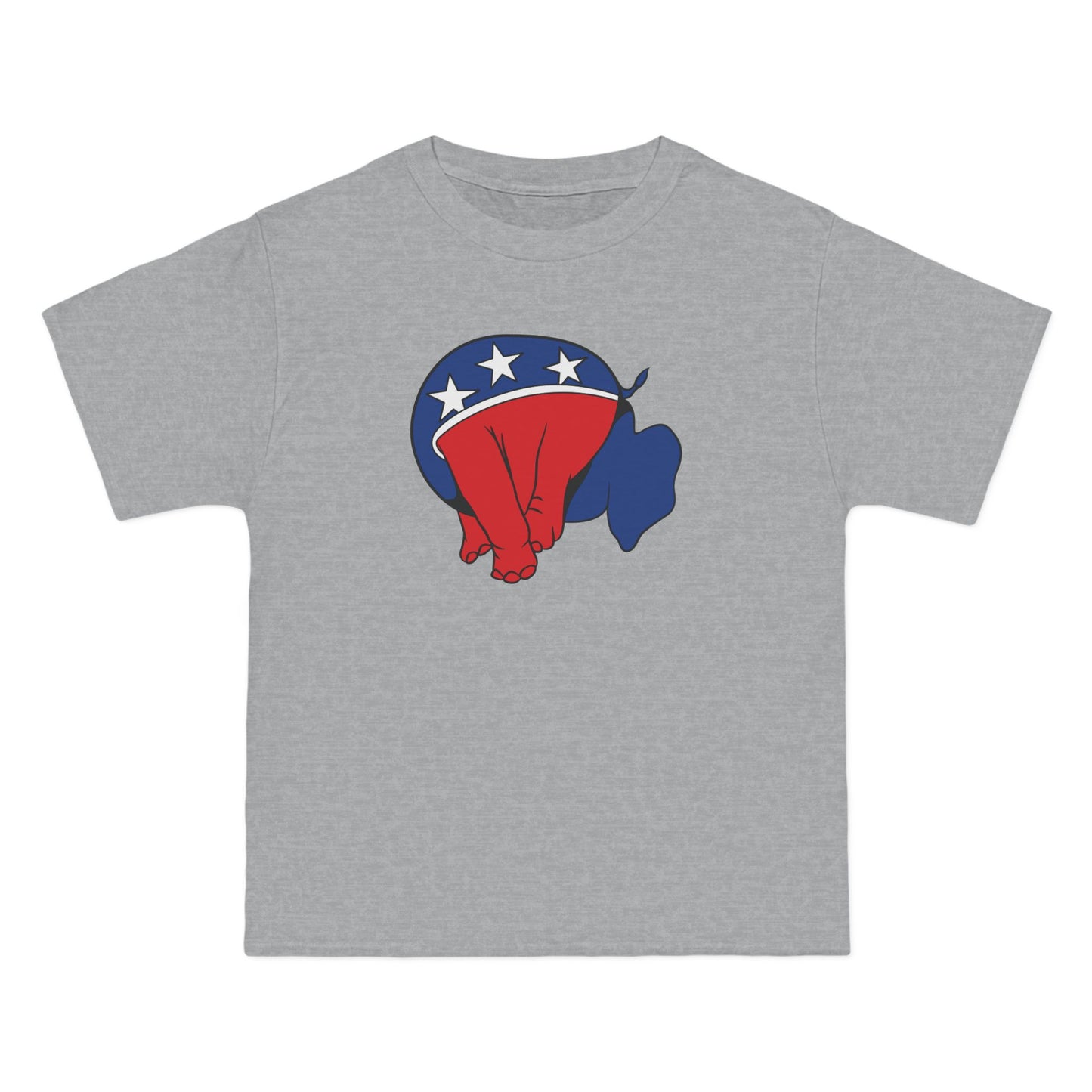 Republican Elephant (Head Up Its Ass) - Men's Heavyweight T-Shirt