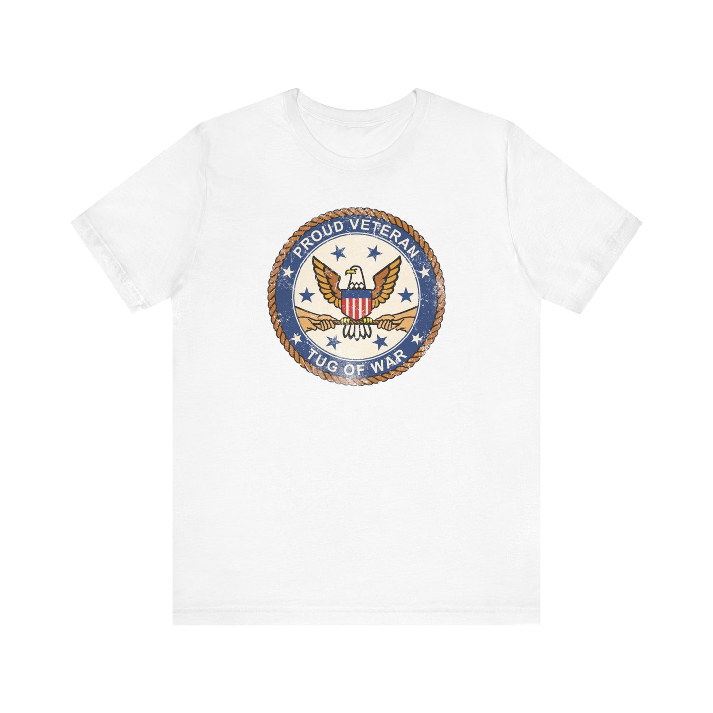 Proud Veteran (Tug Of War) - Men's T-Shirt