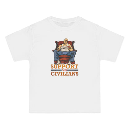 Support Our Civilians - Men's Heavyweight T-Shirt