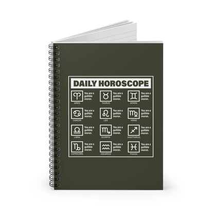 Daily Horoscope - Spiral Notebook