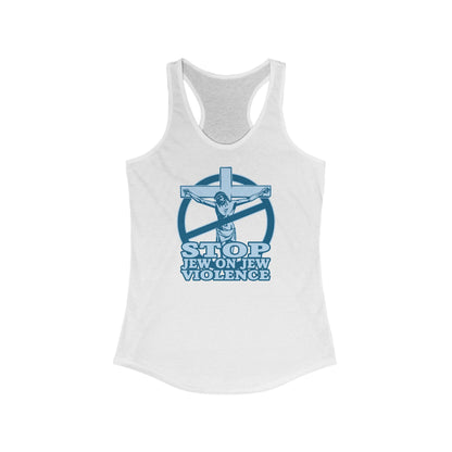 Stop Jew On Jew Violence - Women’s Racerback Tank