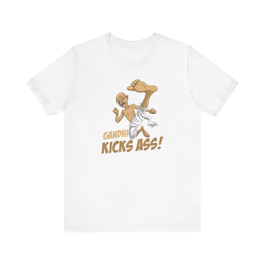 Gandhi Kicks Ass - Men's T-Shirt