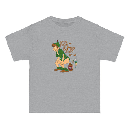 Where Peanut Butter Comes From - Men's Heavyweight T-Shirt