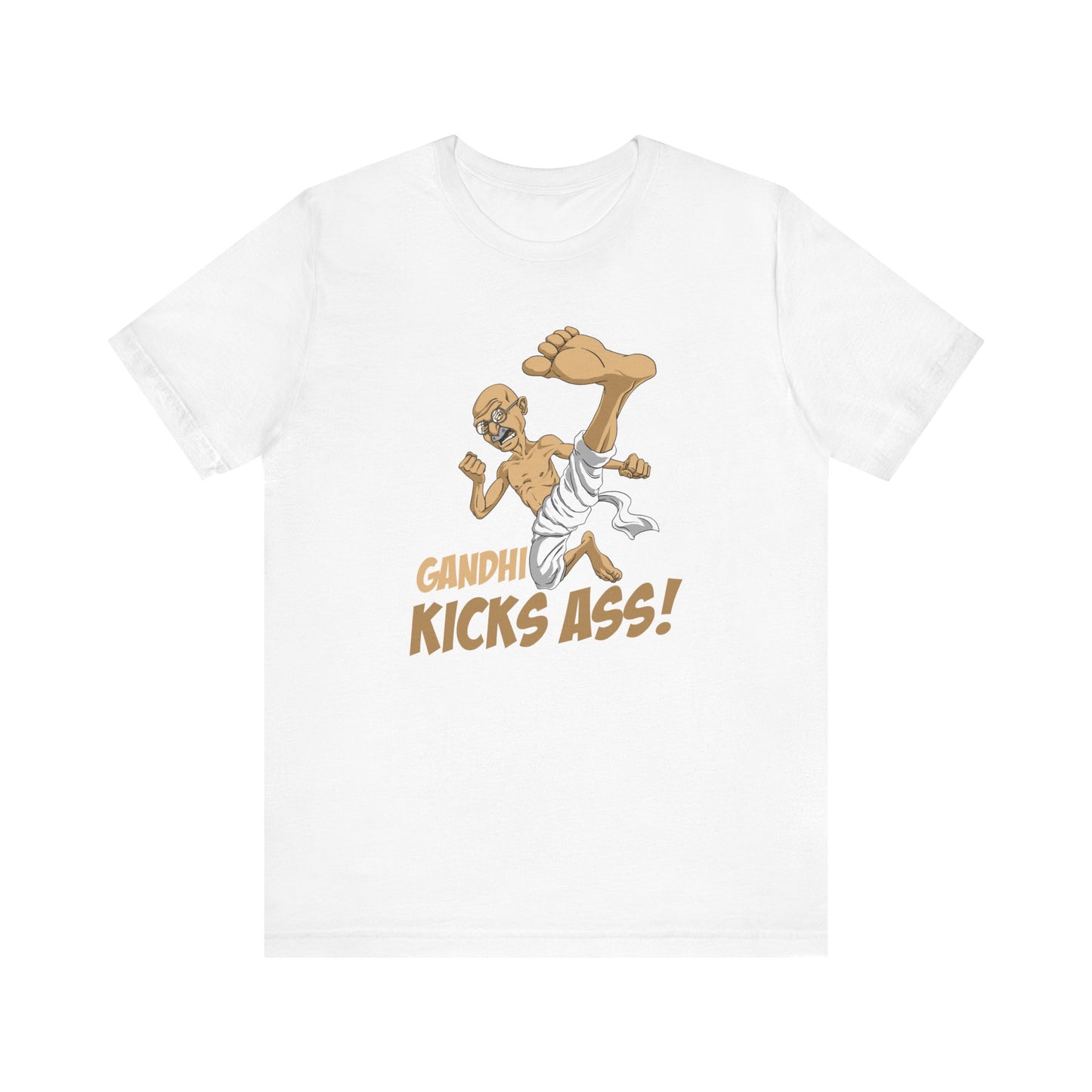 Gandhi Kicks Ass - Men's T-Shirt