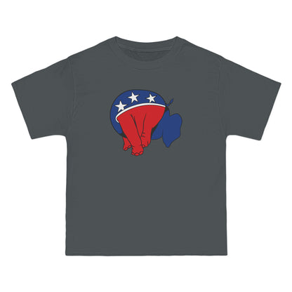 Republican Elephant (Head Up Its Ass) - Men's Heavyweight T-Shirt