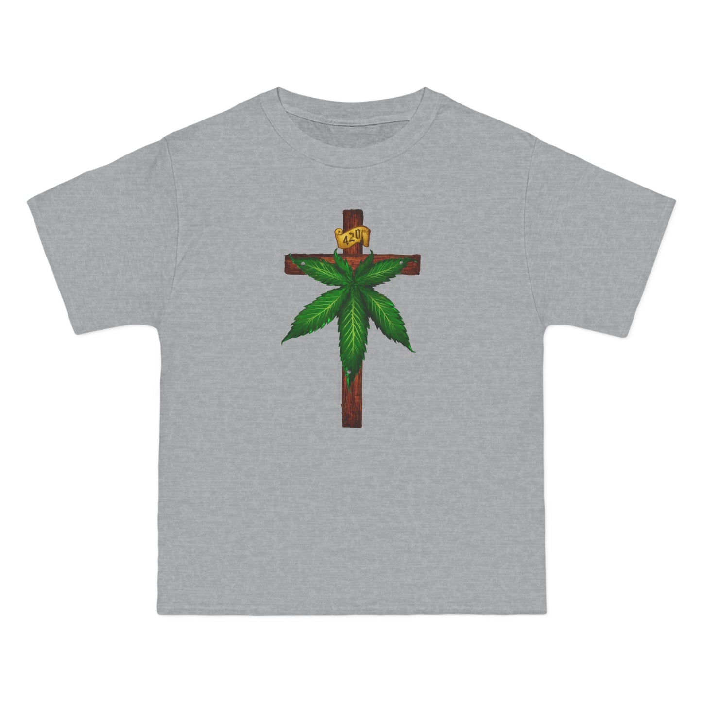 Marijuana Crucifixion - Men's Heavyweight T-Shirt