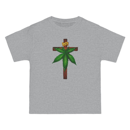 Marijuana Crucifixion - Men's Heavyweight T-Shirt