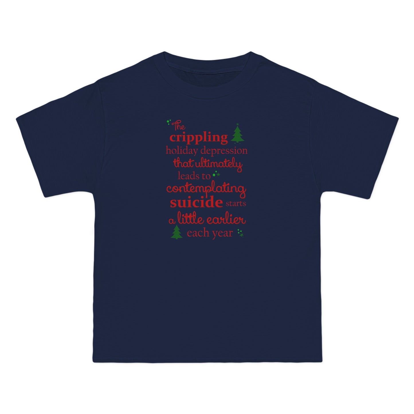 The Crippling Holiday Depression - Men's Heavyweight T-Shirt