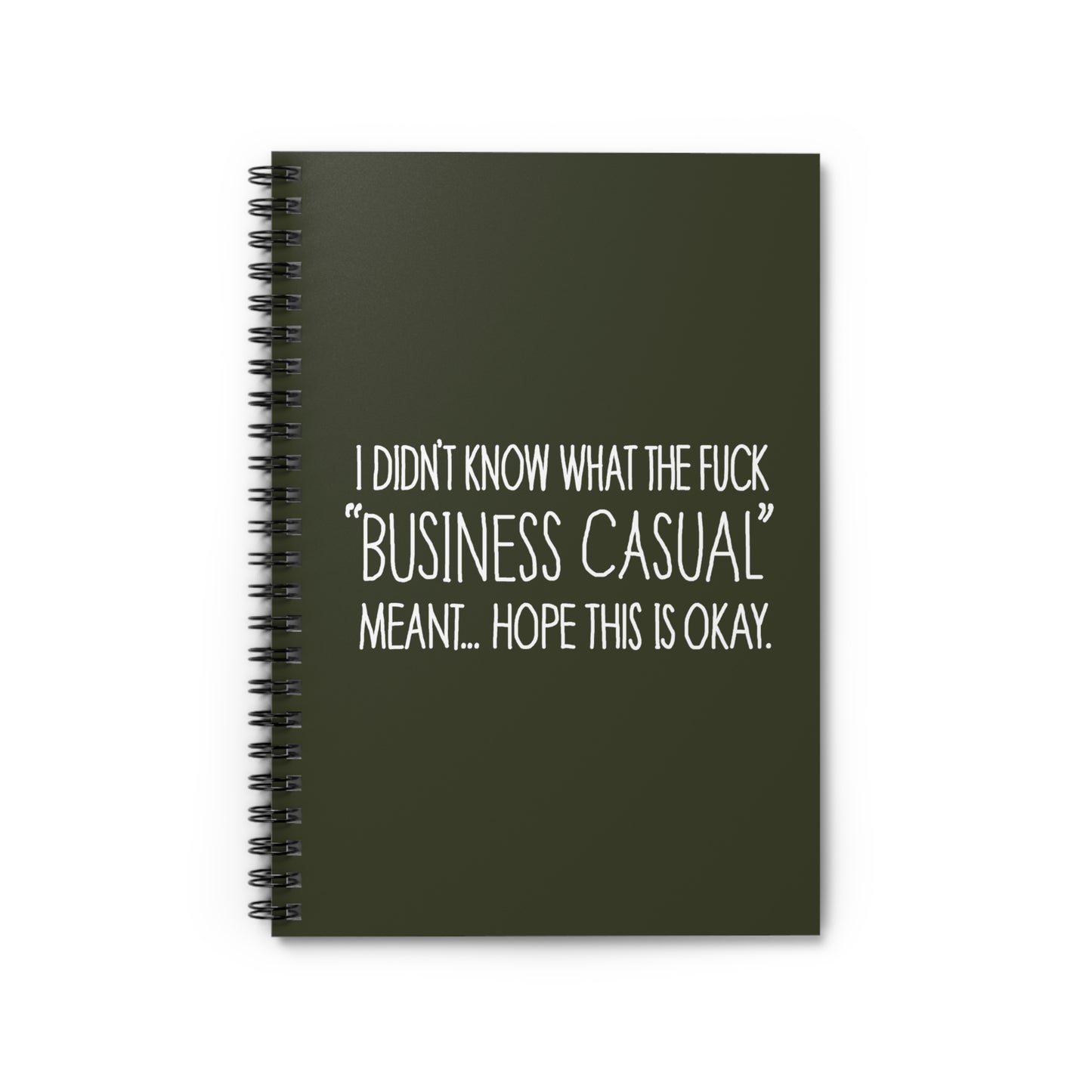 Business Casual - Spiral Notebook