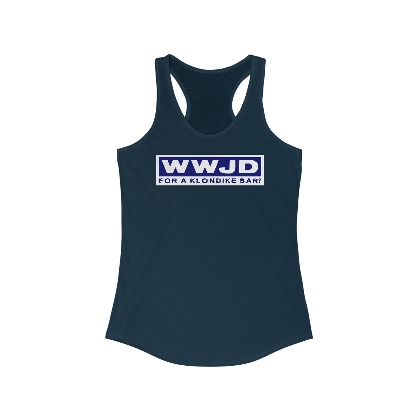 Wwjd For A Klondike Bar -  Women’s Racerback Tank