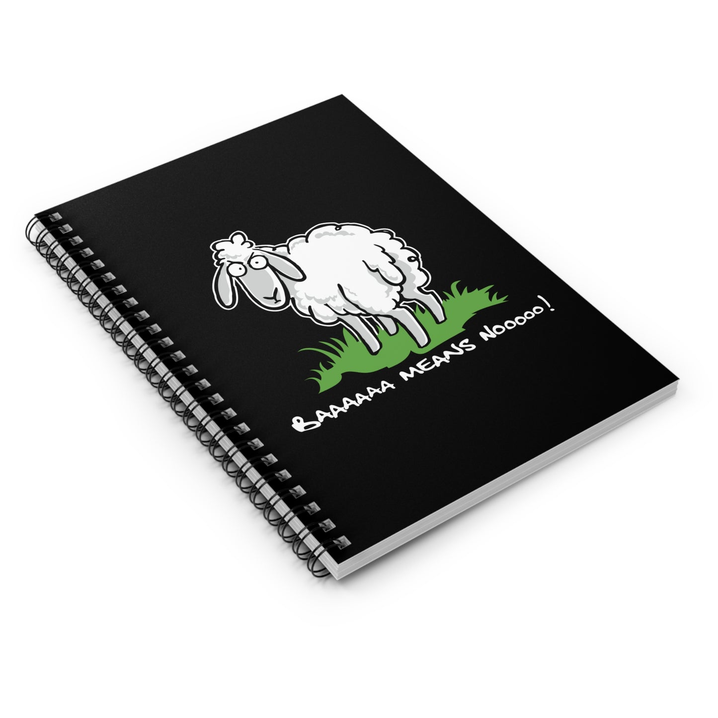 Baaaaaa Means Nooooo - Spiral Notebook