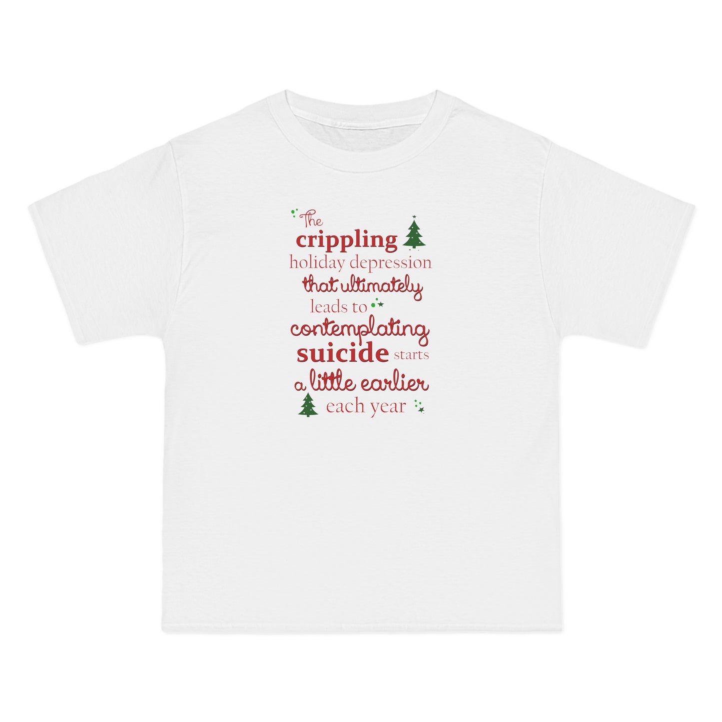 The Crippling Holiday Depression - Men's Heavyweight T-Shirt