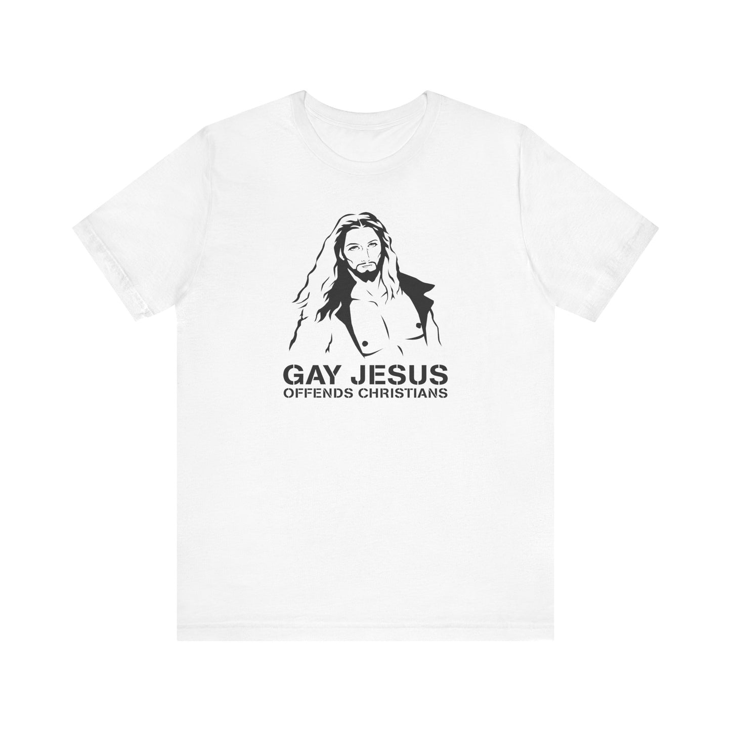 Gay Jesus Offends Christians - Men's T-Shirt