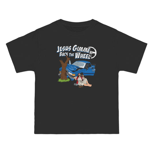 Jesus Gimme Back The Wheel - Men's Heavyweight T-Shirt