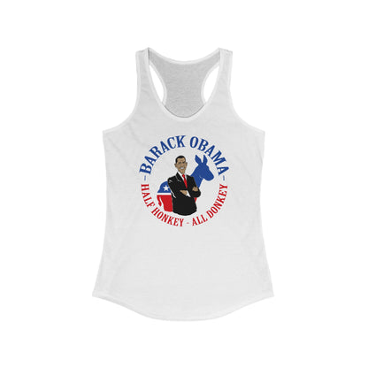 Barack Obama - Half Honkey All Donkey - Women's Racerback Tank