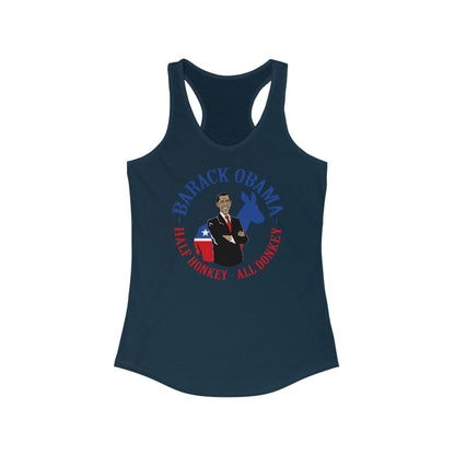 Barack Obama - Half Honkey All Donkey - Women's Racerback Tank